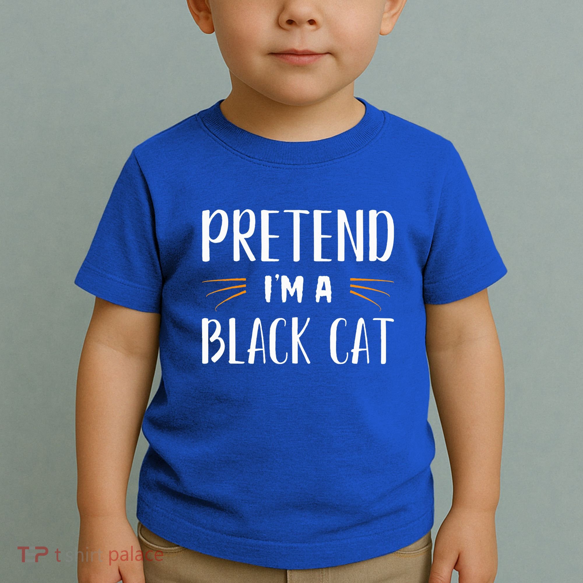 Pretend I'm A Black Cat Costume Party Funny Halloween Cat  Toddler T-Shirt