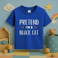 Pretend I'm A Black Cat Costume Party Funny Halloween Cat  Toddler T-Shirt thumb 3