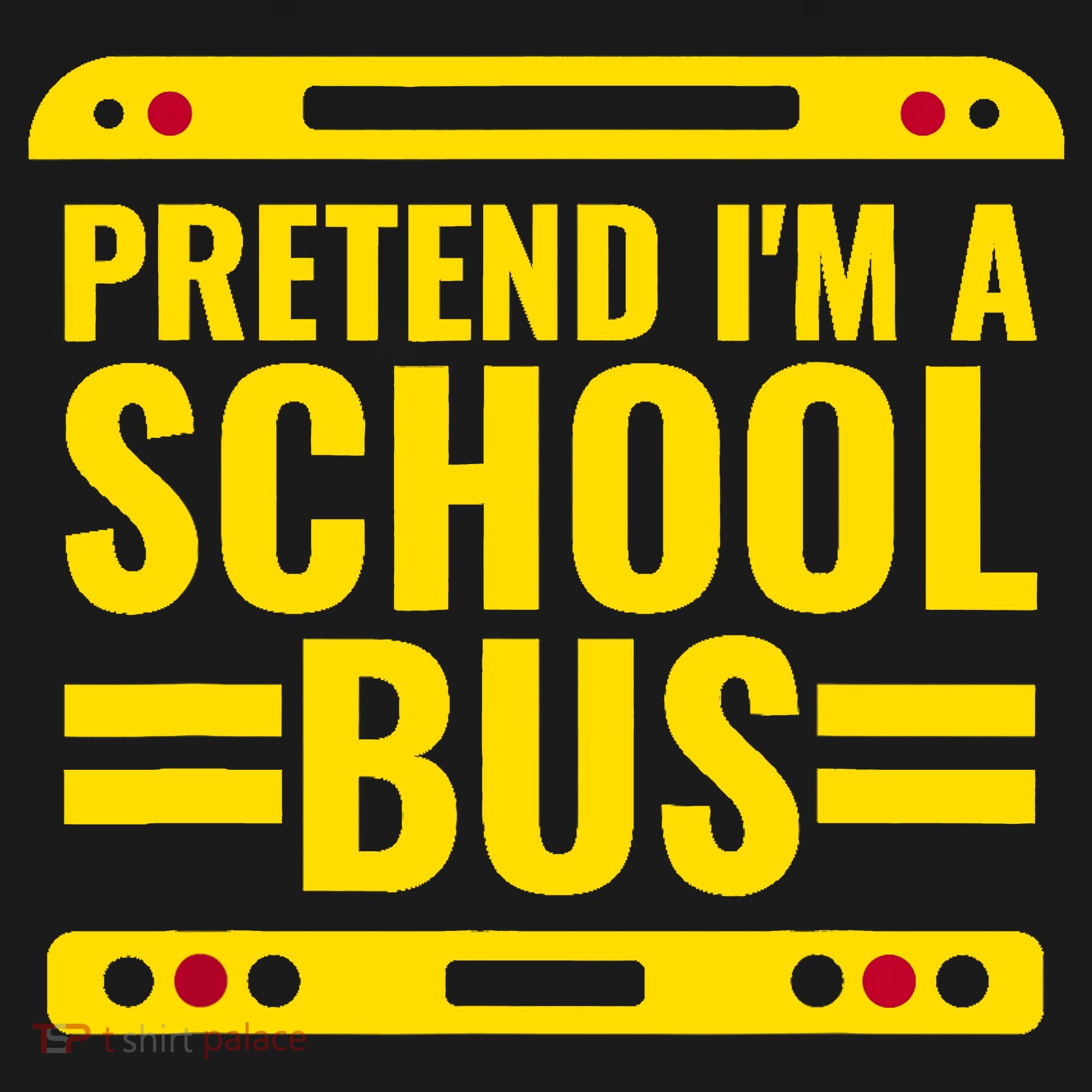 Pretend Im A School Bus Funny Lazy Halloween Costume Backpack