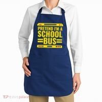 Pretend Im A School Bus Funny Lazy Halloween Costume Apron thumb 2