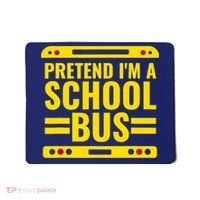 Pretend Im A School Bus Funny Lazy Halloween Costume Mousepad thumb 0