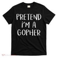 Pretend I'm A Gopher Costume Funny Halloween Party T-Shirt thumb 0