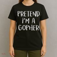 Pretend I'm A Gopher Costume Funny Halloween Party T-Shirt thumb 4