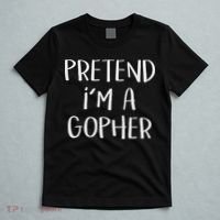 Pretend I'm A Gopher Costume Funny Halloween Party T-Shirt thumb 5