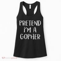 Pretend I'm A Gopher Costume Funny Halloween Party Women's Tank Top thumb 0