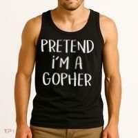 Pretend I'm A Gopher Costume Funny Halloween Party Tank Top thumb 3