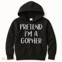 Pretend I'm A Gopher Costume Funny Halloween Party Kids Hoodie thumb 0