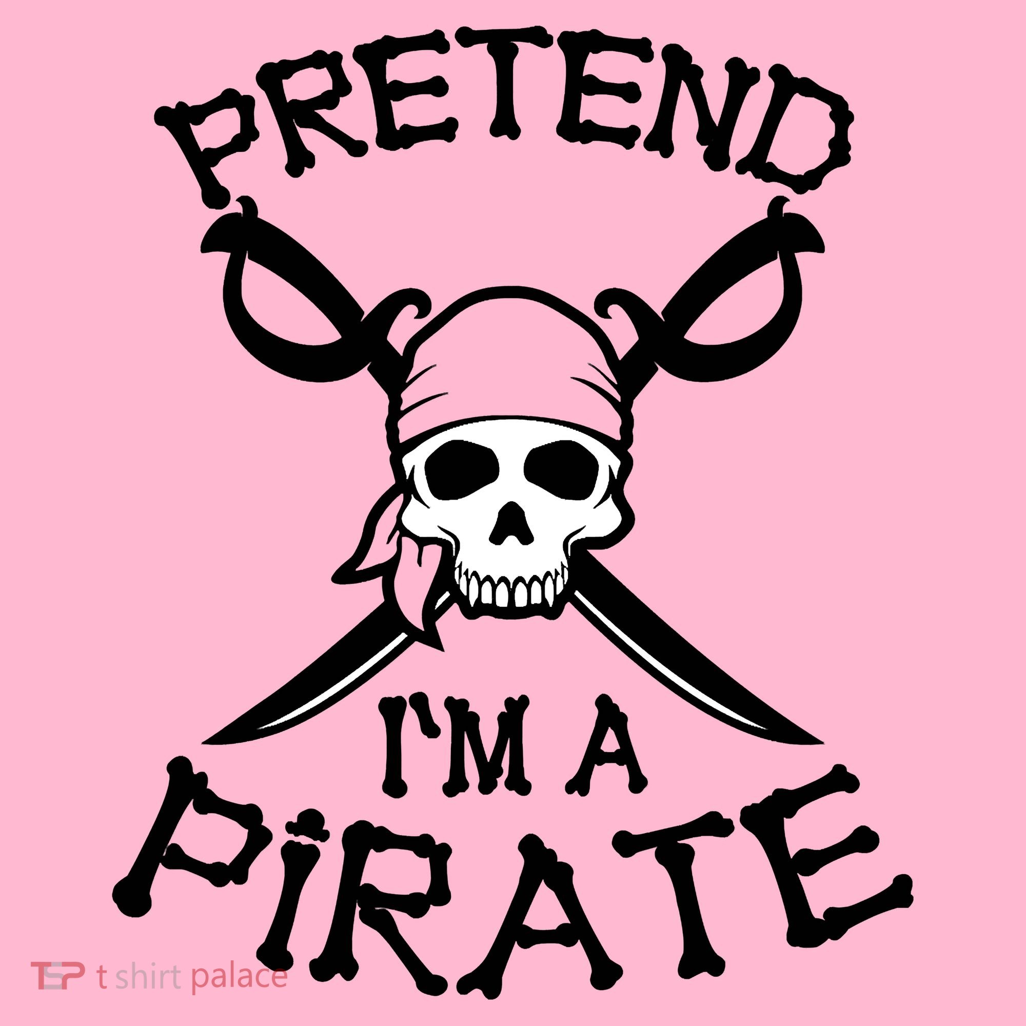 Pretend I'm A Pirate Funny Cartoon Halloween Pajama Set
