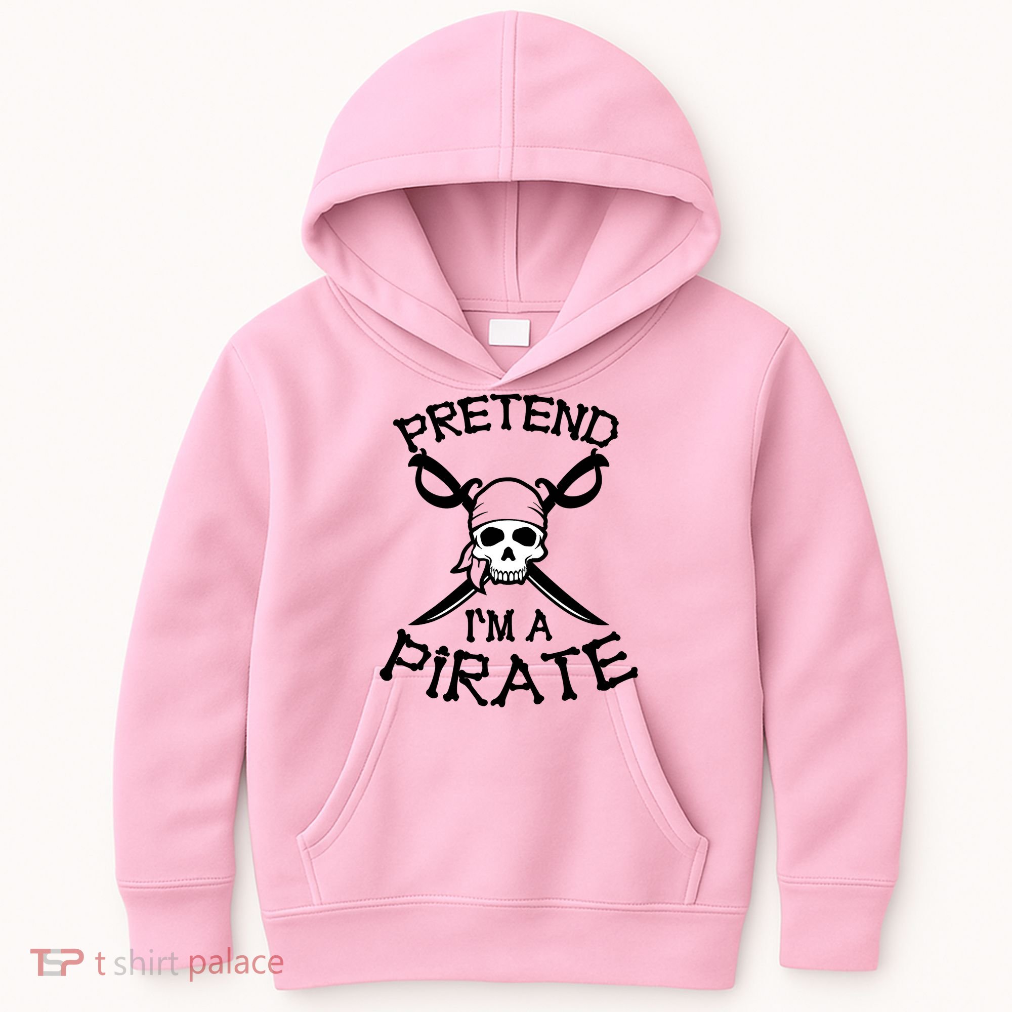Pretend I'm A Pirate Funny Cartoon Halloween Kids Hoodie