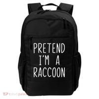Pretend I'm A Raccoon Costume Halloween Lazy Easy Racoon Backpack thumb 0
