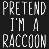 Pretend I'm A Raccoon Costume Halloween Lazy Easy Racoon Women's Hoodie thumb 2