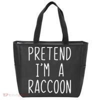 Pretend I'm A Raccoon Costume Halloween Lazy Easy Racoon Tote Bag thumb 0