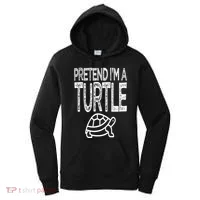 Pretend I'm A Turtle Matching Costume Women's Hoodie thumb 0