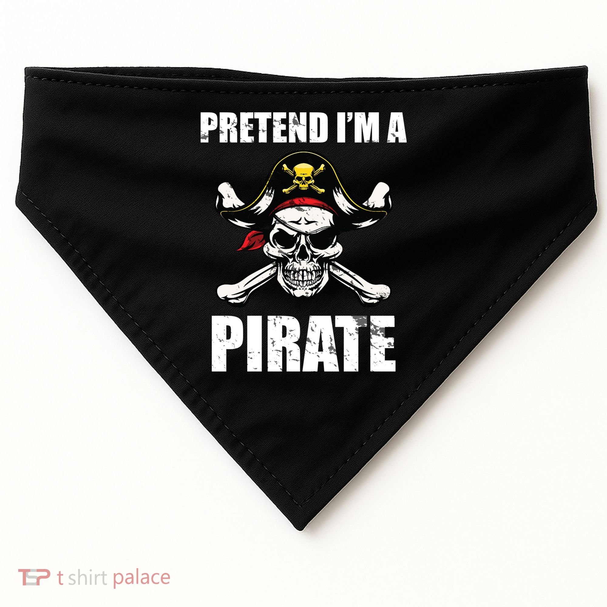 Pretend I'm A Pirate USA-Made Doggie Bandana