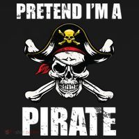 Pretend I'm A Pirate Button thumb 1