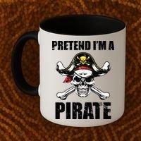 Pretend I'm A Pirate Coffee Mug thumb 2