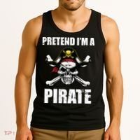 Pretend I'm A Pirate Tank Top thumb 3