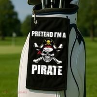 Pretend I'm A Pirate Golf Towel thumb 2