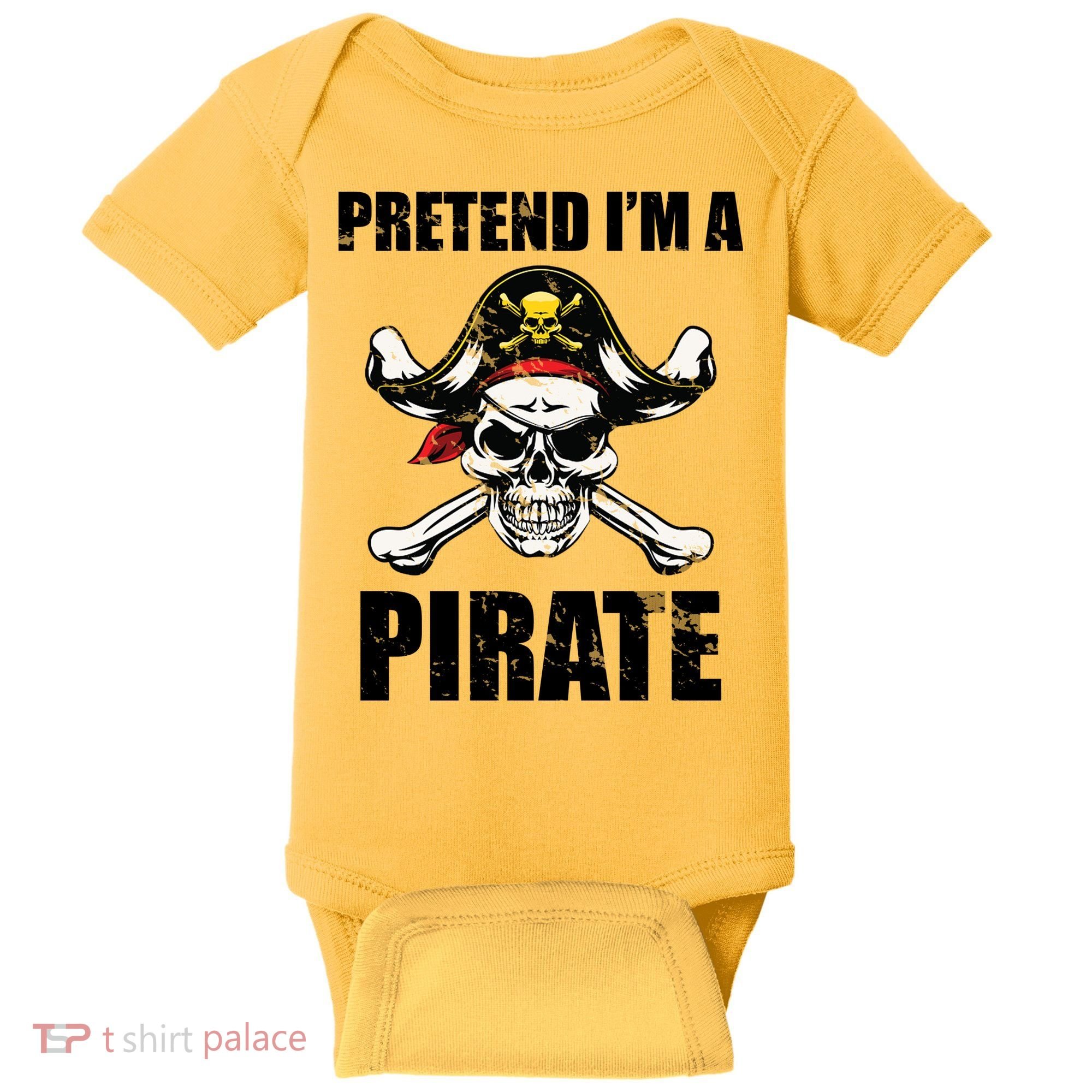 Pretend I'm A Pirate Baby Bodysuit