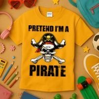 Pretend I'm A Pirate Kids T-Shirt thumb 3