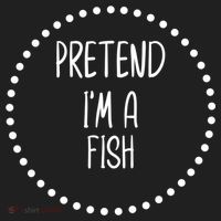 Pretend I'm A Fish Lazy Halloween Costume Women's Sweatshirt thumb 2