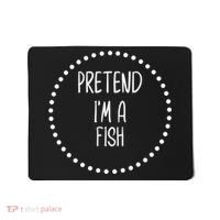 Pretend I'm A Fish Lazy Halloween Costume Mousepad thumb 0