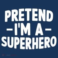 Pretend I'm A Superhero Funny Easy Lazy Halloween Costume Long Sleeve Shirt thumb 2