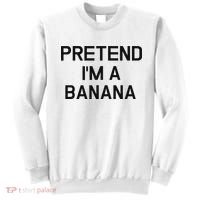 Pretend I'm A Banana Funny Lazy Halloween Costume Sweatshirt thumb 0