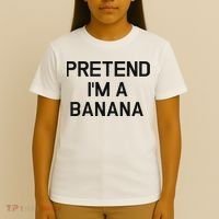 Pretend I'm A Banana Funny Lazy Halloween Costume T-Shirt thumb 4