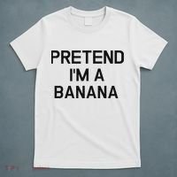 Pretend I'm A Banana Funny Lazy Halloween Costume T-Shirt thumb 5