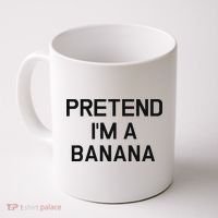 Pretend I'm A Banana Funny Lazy Halloween Costume Coffee Mug thumb 0