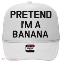 Pretend I'm A Banana Funny Lazy Halloween Costume Hat thumb 0