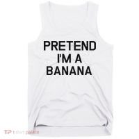 Pretend I'm A Banana Funny Lazy Halloween Costume Tank Top thumb 0