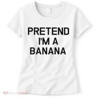 Pretend I'm A Banana Funny Lazy Halloween Costume Women's T-Shirt thumb 0