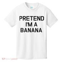 Pretend I'm A Banana Funny Lazy Halloween Costume Kids T-Shirt thumb 0