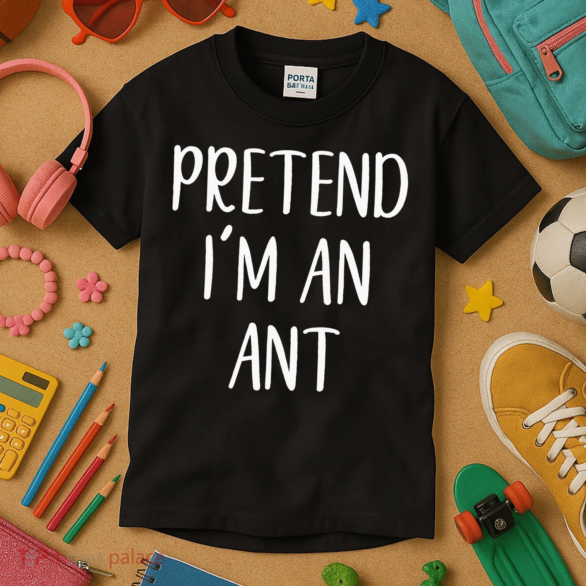 Pretend IM An Ant Costume Halloween Simple Funny Kids T-Shirt