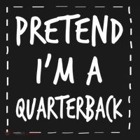 Pretend IM A Quarterback Halloween Costume Great Gift Women's Hoodie thumb 2