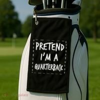 Pretend IM A Quarterback Halloween Costume Great Gift Golf Towel thumb 2