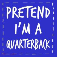 Pretend IM A Quarterback Halloween Costume Great Gift Mousepad thumb 1