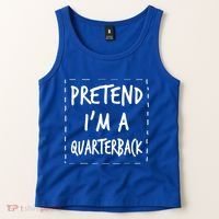 Pretend IM A Quarterback Halloween Costume Great Gift Tank Top thumb 2