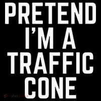 Pretend Im A Traffic Cone USA-Made Doggie Bandana thumb 2