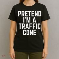 Pretend Im A Traffic Cone T-Shirt thumb 4