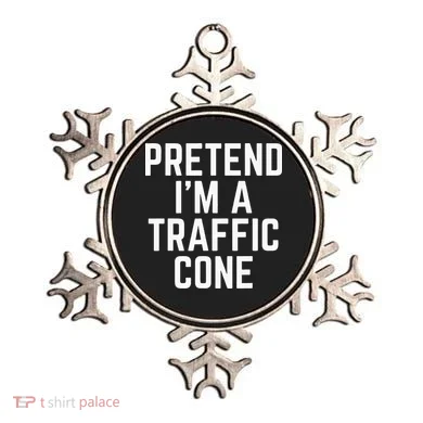 Pretend Im A Traffic Cone Ornament