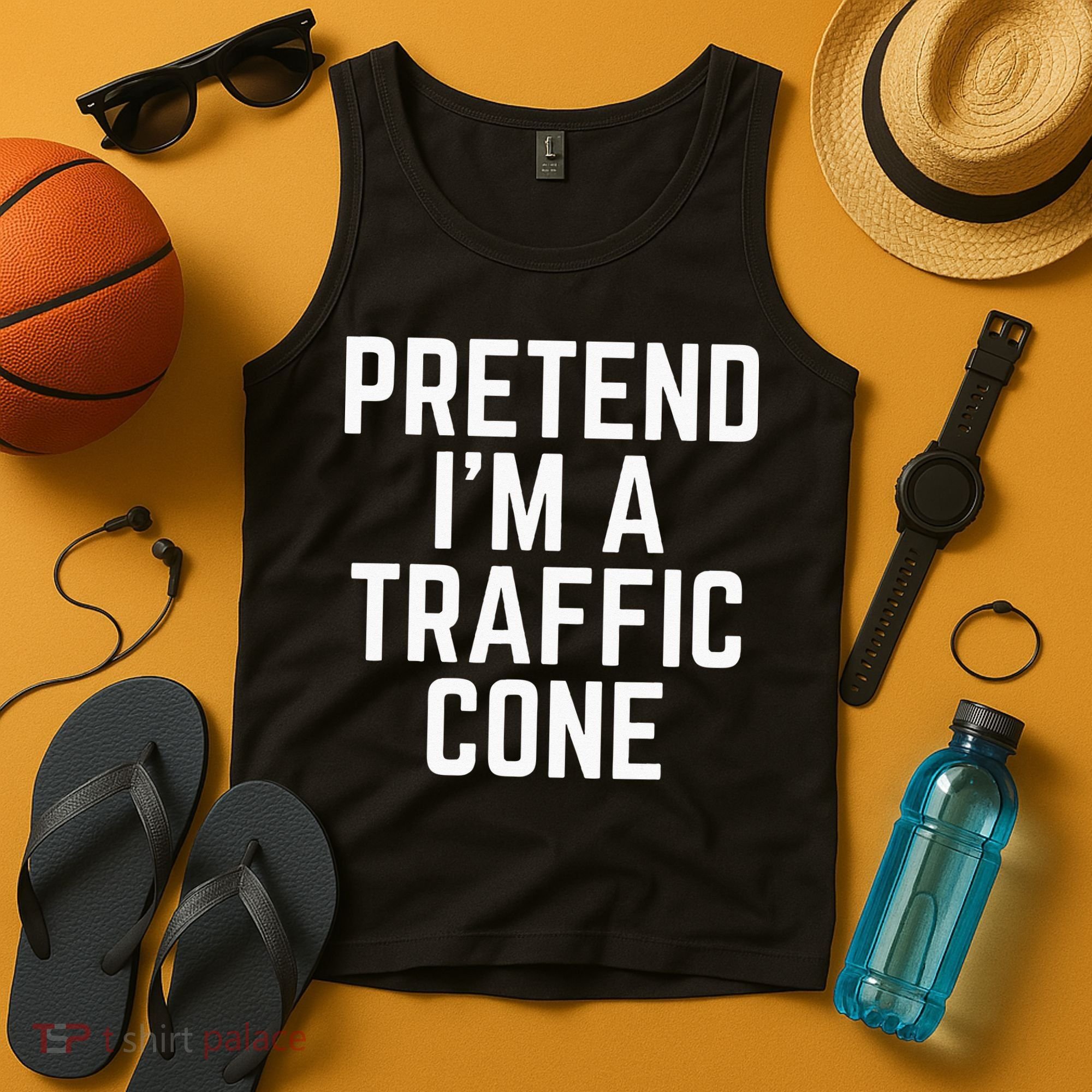 Pretend Im A Traffic Cone Tank Top
