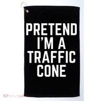 Pretend Im A Traffic Cone Golf Towel thumb 0