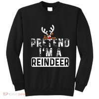 Pretend I'm A Reindeer Funny Lazy Christmas Costume  Sweatshirt thumb 0