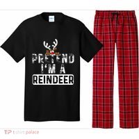 Pretend I'm A Reindeer Funny Lazy Christmas Costume  Pajama Set thumb 0