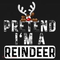 Pretend I'm A Reindeer Funny Lazy Christmas Costume  Women's T-Shirt thumb 6