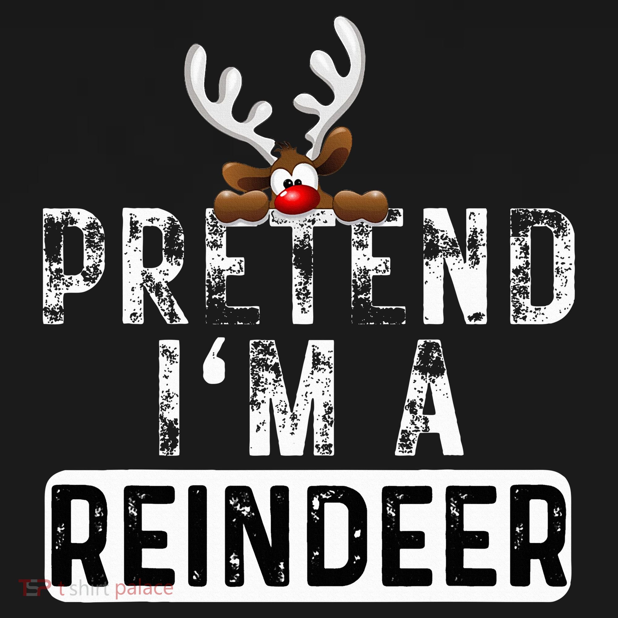 Pretend I'm A Reindeer Funny Lazy Christmas Costume  Women's T-Shirt