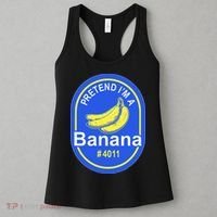 Pretend Im A Banana Lazy Halloween Last Minute Costume Women's Tank Top thumb 3